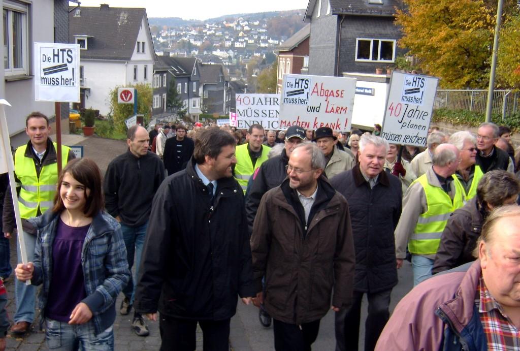 Demonstration in Niederschelden Demonstration in Niederschelden